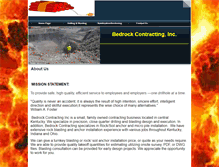 Tablet Screenshot of bedrockcontractinginc.com
